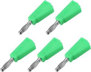 4mm Banana plugs Speaker Wire Cable Plugs Connectors Green 20A Jack Connector 5pcs
