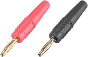 2mm Banana Speaker Plug Cable Screws Connectors Black Red 10A Jack Connector 2pcs