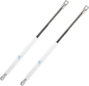 2pcs 15inch 100Lbs/445N White Universal Lift Supports Struts Shocks Gas Spring for Car Boat RV
