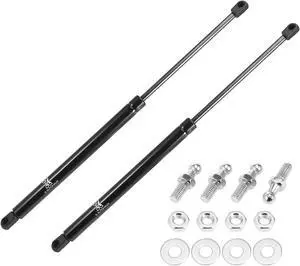 4Pcs 15 inch 200N/45LB Silver Tone Universal Lift Supports Struts Shocks Gas Spring for Car Boat RV