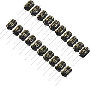 Aluminum Radial Electrolytic Capacitor 4.7uF 400V 2000H 10 x 13 mm Black 20pcs