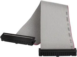 Unique Bargains 2.54mm Pitch 2-Row 34 Pin/Wire Female to Female IDC Flat Ribbon Cable 22cm Long