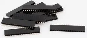 Unique Bargains 10PCS 16Pin 2.54mm Single Row Straight PBC Female Pin Header Strip