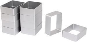 Cookie Biscuit Baking Cake Rectangle Aluminum DIY Mold Mould Cutter 10pcs