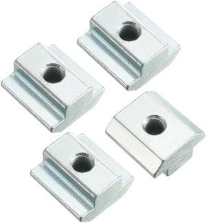 Slide in T-Nut, M6 Threaded for 4545 Series Aluminum Extrusions Profile, Pack of 4