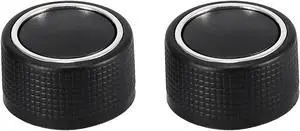 Pair Rear Audio Radio Volume Control Knob for Chevrolet Tahoe Traverse Suburban for GMC Sierra Acadia for GM 22912547 Black
