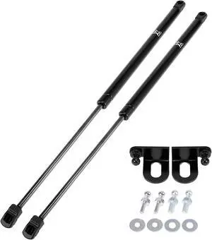 Pair Black Car Front Bonnet Hood Gas Struts Shock Damper Lift Support for Seat Ibiza Mk3 (6L) 2002-2008