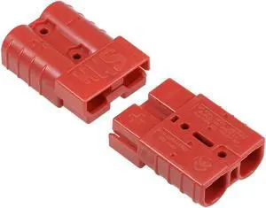 6 Gauge Battery Quick Connect Disconnect 50A Wire Connector for Winch Auto Car Trailer Driver, Red, 4pcs