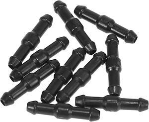 10pcs I Shaped Plastic 2 Way Windshield Washer Hose Connector Tube Pipe Fitting Splitter Adapter for Car