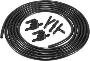 Car Windshield Washer Hose Kit 300cm 10ft Windshield Washer Nozzle Hose with Connectors for Toyota Corolla Tundra Land Cruiser 85321-28020