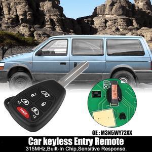 Replacement Keyless Entry Remote Car Key Fob M3N5WY72XX 315MHz for Chrysler Town & Country for Dodge Grand Caravan 6 Button with Door Key