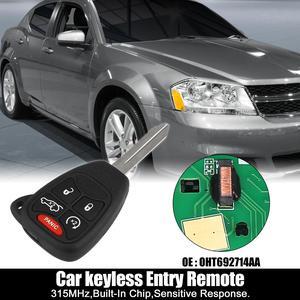Replacement Keyless Entry Remote Car Key Fob OHT692714AA 315MHz for Dodge Avenger 2008-2013 for Dodge Charger 2005-2007 5 Button with Door Key