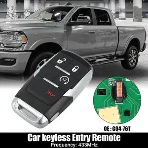 Replacement Keyless Entry Remote Car Key Fob M3N5WY783X 433Mhz for Dodge Charger for Chrysler 300 for Jeep Grand Cherokee 4 Buttons with Door Key