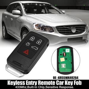 Keyless Entry Remote Car Key Fob KR55WK49264 433Mhz for Volvo XC60 XC70 With Key