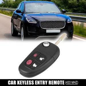 Replacement Keyless Entry Remote Car Key Fob 433MHz for Jaguar S Type XJ8 2001-2008 for Jaguar x Type 2002-2008 NHVWB1U241