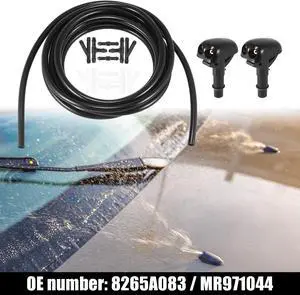 Front Windshield Washer Hose Kit Fit for Mitsubishi Lancer with 3 Meter Hose