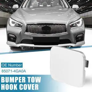 Car Rear Bumper Tow Hook Cover 85071-4GA0A for Infiniti Q50 2014-2018 Tow Hook Eye Lid Cover Trailer Cap