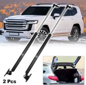 2 Pcs Rear Trunk Gas Struts Shocks Lift Supports for LandCruiser 100 Series FZJ HDJ HZJ UZJ 1998-2007 Black
