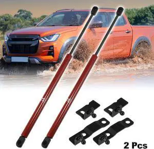 2pcs Front Hood Gas Struts Shocks Lift Supports for ISUZU D-Max 2005-2012 Red