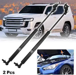 2 Pcs Front Hood Gas Struts Shocks Lift Supports for Toyota Landcruiser 80 Series 1990-1997 Black