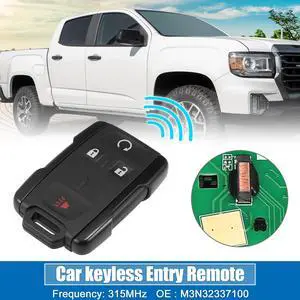 4 Button Keyless Entry Remote Control Replacement Key Fob Proximity Smart Fob M3N32337100 for Chevrolet Colorado 2015-2021 315MHz