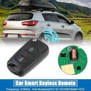 3 Button Flip Car Keyless Entry Remote Control Replacement Key Fob Proximity Smart Fob NYOSEKSAM11ATX for Kia Sportage 2012 2013 315MHz