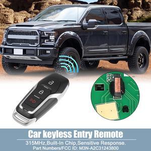 315MHz M3N-A2C31243800 Replacement Smart Proximity Keyless Entry Remote Key Fob for Ford Explorer 2016-2017 3 Buttons with Door Key 49 Chip