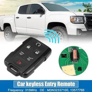 6 Button Keyless Entry Remote Control Replacement Key Fob Proximity Smart Fob M3N32337100 13577766 for Chevrolet Tahoe 315MHz