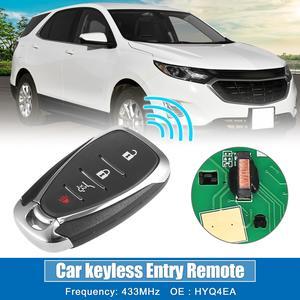 4 Button Car Keyless Entry Remote Control Replacement Key Fob Proximity Smart Fob HYQ4EA for Chevrolet Camaro 2016-2018 433MHz 46 Chip
