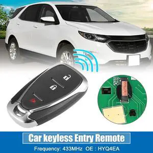 3 Button Car Keyless Entry Remote Control Replacement Key Fob Proximity Smart Fob HYQ4EA for Chevrolet Cruze 2018 2019 433MHz 46 Chip