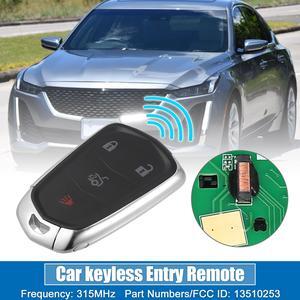 4 Button Car Keyless Entry Remote Control Replacement Key Fob Proximity Smart Fob HYQ2AB for Cadillac ATS XTS CTS 2014-2019 315MHz