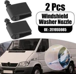 Front Windshield Washer Nozzles Wiper Spray for Mercedes-Benz Sprinter 3500 2016-2018 Replaces 2E1955985 2pcs