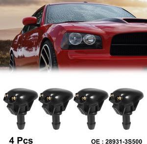 4pcs Car Front Windshield Washer Nozzles for Nissan Frontier 1998-2004 for Nissan Xterra 2000-2004 Replaces 28931-3S500