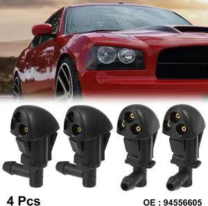 4pcs Car Front Windshield Washer Nozzles for Chevrolet Cruze 2010-2014 Replaces 94556605