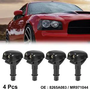 4pcs Car Front Windshield Washer Nozzles for Mitsubishi Lancer 1995-2005 for Mitsubishi Montero 1990-2005 Replaces 8265A083