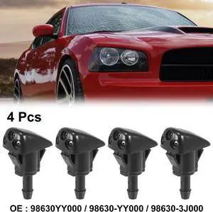 4pcs Car Front Windshield Washer Nozzles for Hyundai Tiburon Elantra Sonata for Kia Sorento Replaces 98630YY000