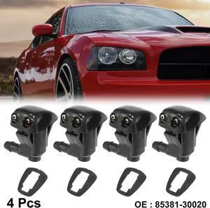 4pcs Car Front Windshield Washer Nozzles for Toyota Corolla Replaces 85381-30020