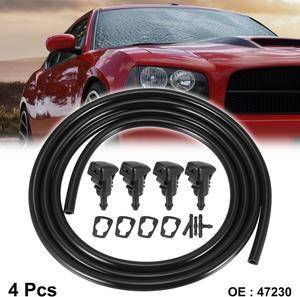 4pcs 47230 Car Windshield Wiper Washer Nozzle Sprayer Jet Replacement for Subaru Impreza 2008-2012