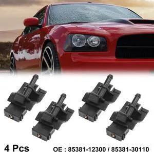 4pcs Front Windshield Washer Nozzles for Toyota for Scion for Lexus Replaces 85381-12300