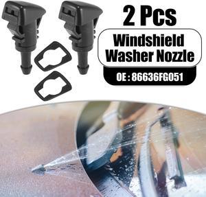 Front Windshield Washer Nozzles Wiper Spray for Subaru Impreza 2008-2014 Replaces 86636FG051 2pcs