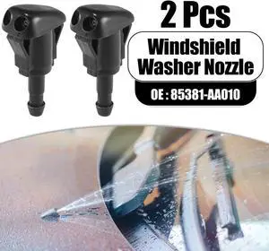 Front Windshield Washer Nozzles Wiper Spray for Toyota Tacoma 2005-2010 Replaces 85381-AA010 2pcs