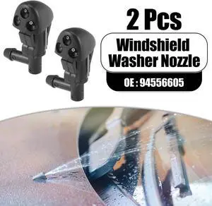Front Windshield Washer Nozzles Wiper Spray for Chevrolet Cruze 2009-2014 Replaces 94556605 2pcs