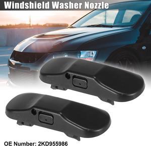 2pcs Windshield Washer Nozzles Spray Jet Left or Right 2KD955986 with Heated for VW Tiguan MK1 2007-2015 for VW Golf Plus 2005-2013