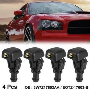 4pcs Windshield Washer Nozzles for Ford F150 E150 E250 E350 2004-2013 Replaces 3W7Z17603AA