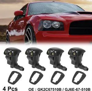 4pcs Car Front Windshield Washer Nozzles for Toyota Yaris XP10 1999-2005 for Toyota MR2 MK2 MK3 1989-2007 Replaces GK2C67510B