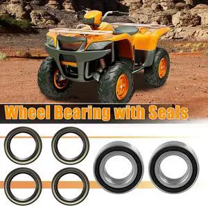1 Set ATV UTV Front Wheel Bearing with Seals for Honda Foreman Rubicon 500 650 680 TRX500FA 91051-HA7-651