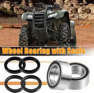 1 Set Front Wheel Bearings Seals Kit for Honda FourTrax Rancher 420 2007-2013 Both Sides Bearings Seals Kit 91051-HC5-003