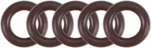 Fluorine Rubber O-Rings 15mm OD 9mm ID 3mm Width, Metric FKM Sealing Gasket, Pack of 5
