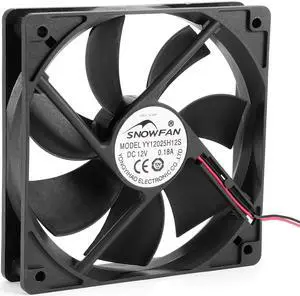 DC 12V 0.18A 120x120x25mm 7 Vanes Coolant Cooler Fan for Power Supply Coolant