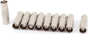 Unique Bargains BNC Female to Female CCTV RG59 Coaxial Cable Coupler Adapter Connector 10pcs